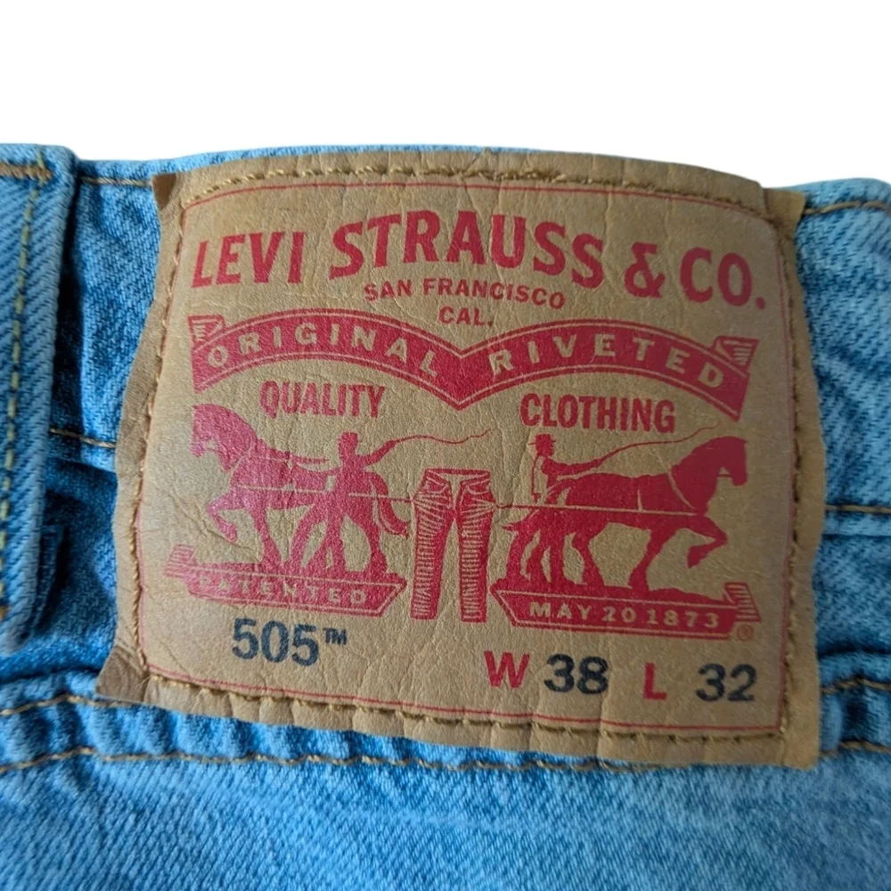 Levi 505 Blue Denim Jeans W38 L32